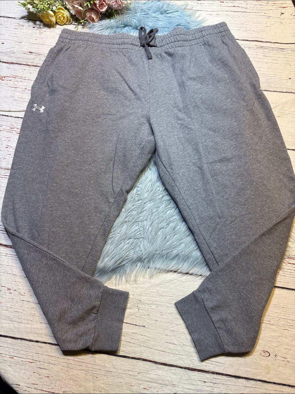 Under Armour Heather Gray Athletic Jogger Sweatpants sz 4XL